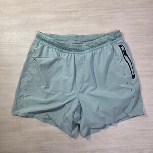 Ten Thousand The Session Short Mens Large 5" Green Athletic Running Gym